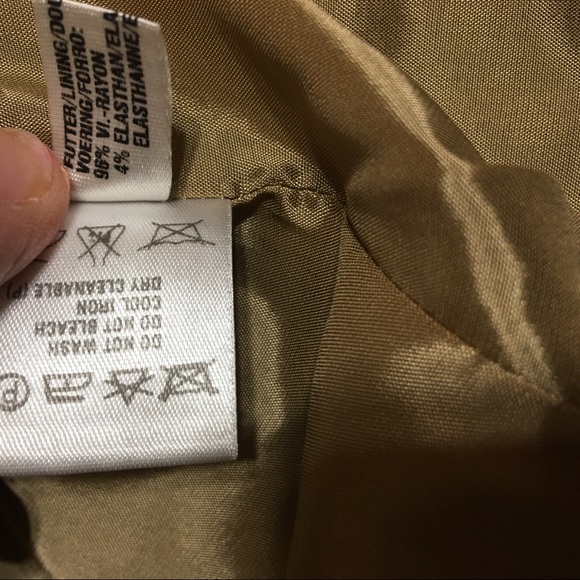 ESCADA Gold Pinstripe Jacket Size 36 - Picture 7 of 8